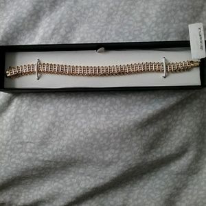 2 CT CZ GOLD BRACELET NWT